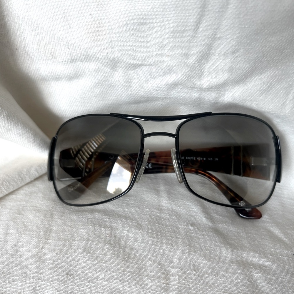 Persol navigator style metal frame sunglasses